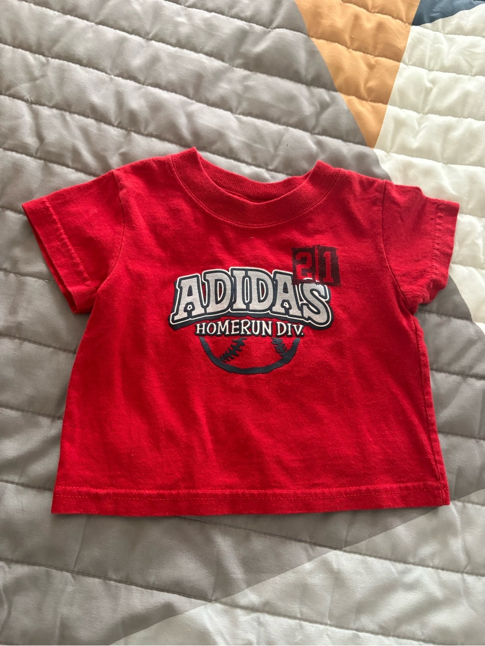 adidas Red Short-Sleeve 'Homerun Div.' Graphic Tee